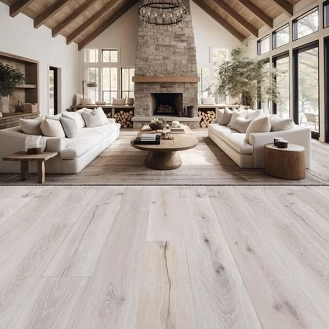 Oak Ash laminated wooden flooring