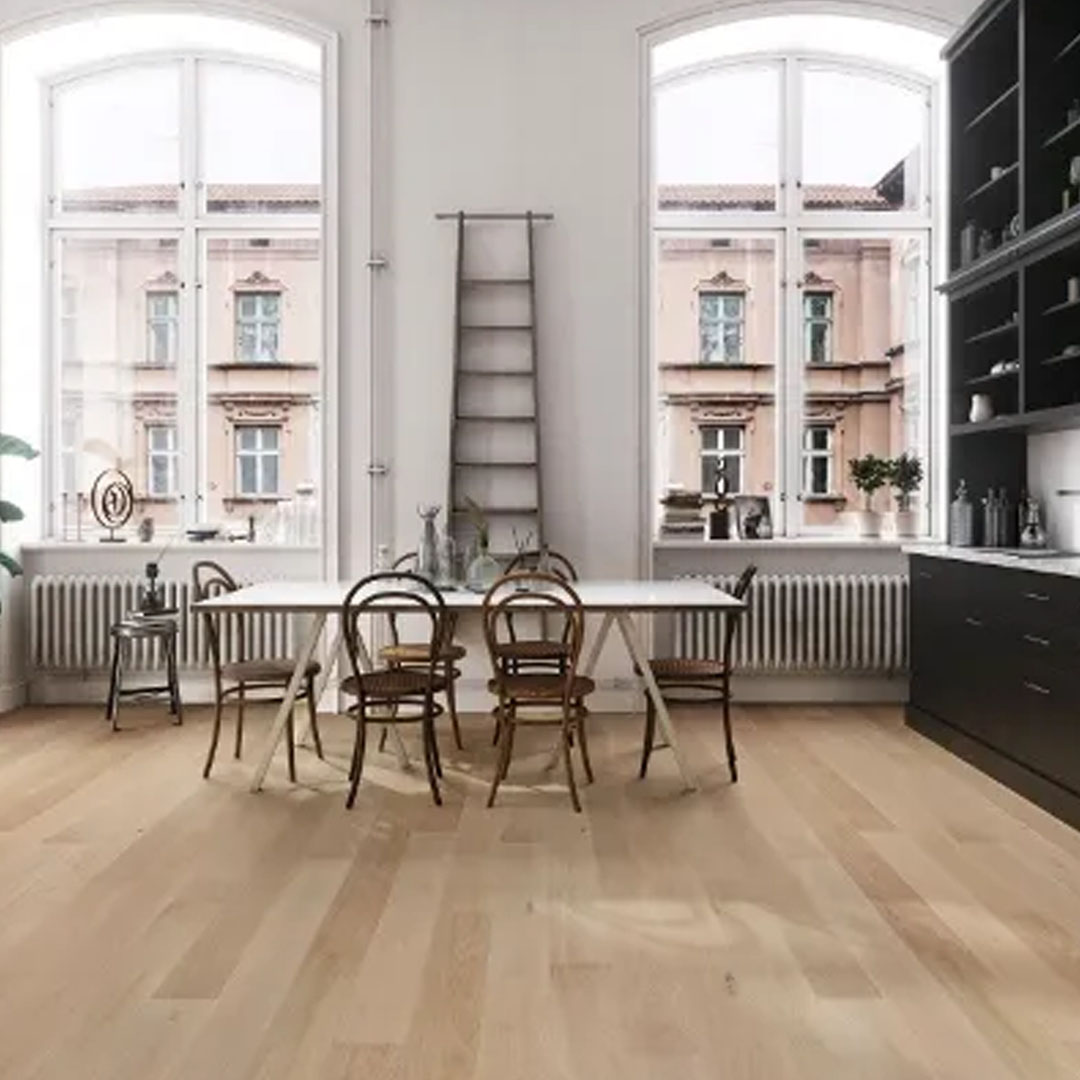 Oak White Sand Laminated Wood Flooring